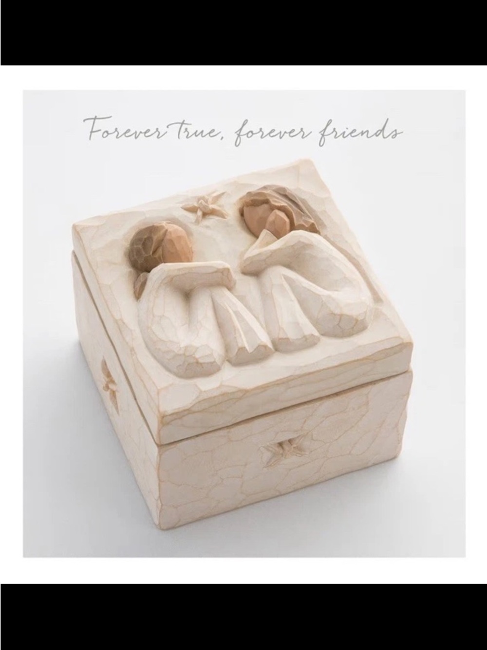Willow Tree Keepsake Box with Brown Box and White Sculpted Lid - Picture 4 of 5